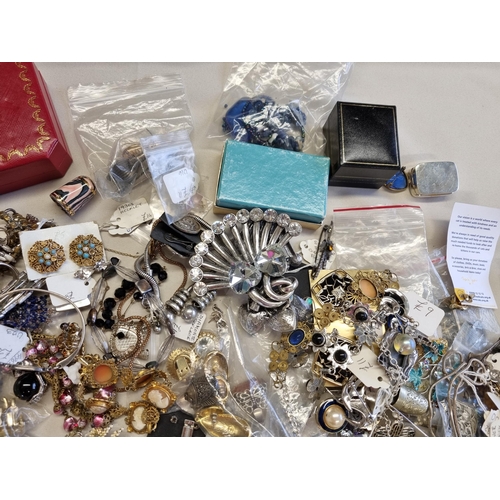 39 - A large collection of modern, vintage and earlier Costume Jewellery