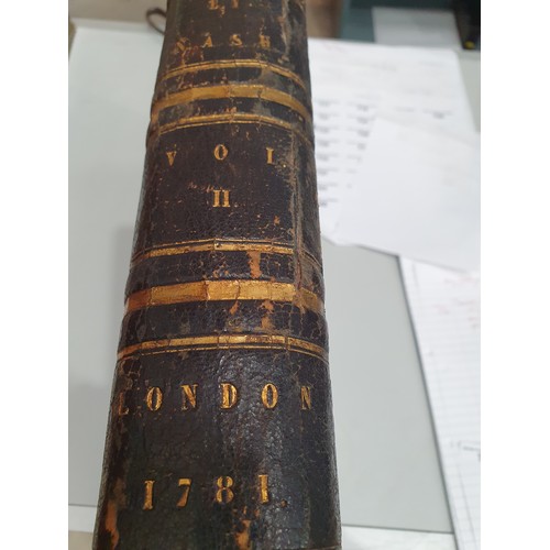 631 - THOMAS NASH, Worcester, London 1781, Vol II only, incomplete, leather bound, A/F, and The Victoria H... 