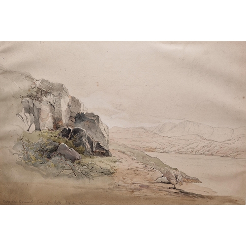 505 - HENRY BLUNT (1806-1853) A collection of watercolours and drawings depicting views in North Wales, th... 