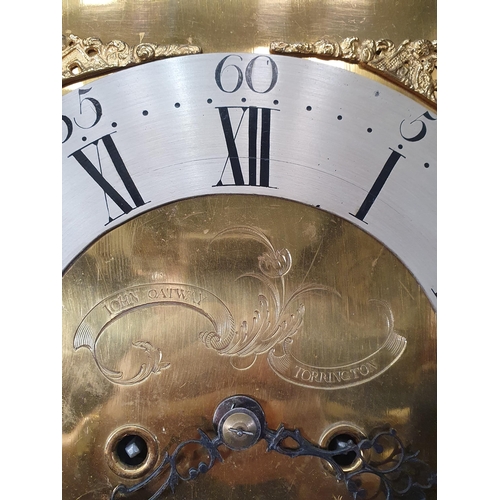 285 - An early 19th Century mahogany eight-day Longcase Clock, the arched brass dial engraved John Oatway,... 