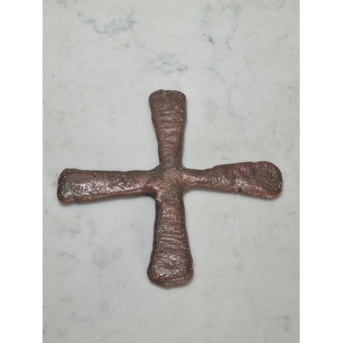 291 - A Copper Katanga Currency Cross, Democratic Republic of the Kongo, 5.5