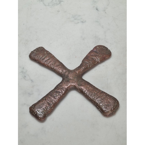 291 - A Copper Katanga Currency Cross, Democratic Republic of the Kongo, 5.5