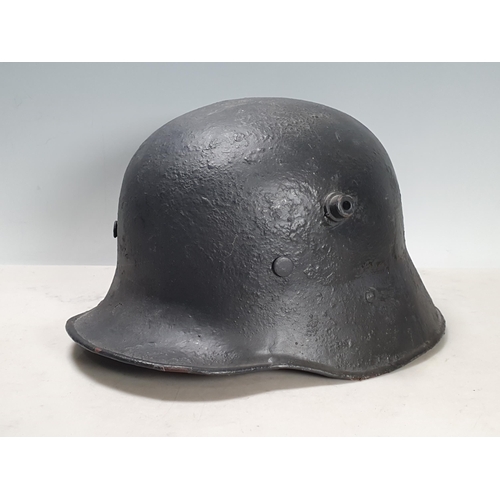 776 - A German WW1 Helmet and a WWII Zuckerman Helmet