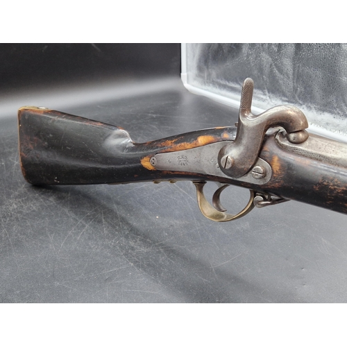 786 - A Russian Military Musket dated 1841, 42 1/2in barrel