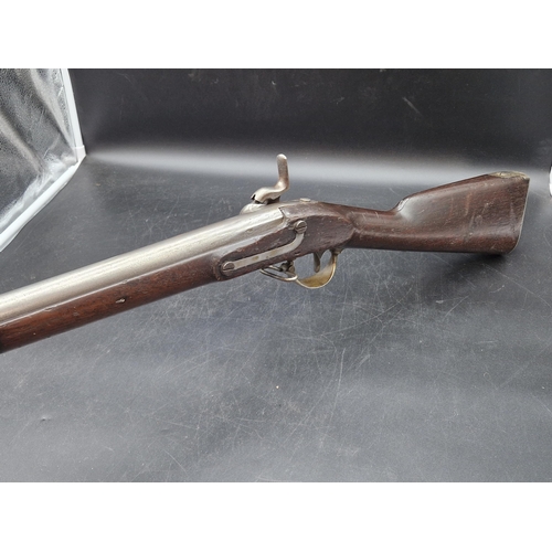 787 - An American military Percussion Musket, marked 'Springfield 1849', 42in barrel