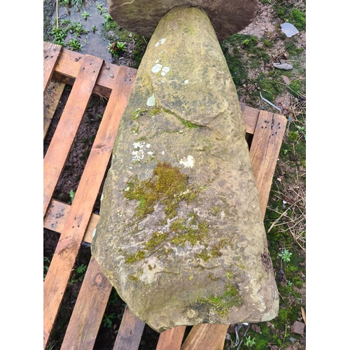 712 - A large weathered Staddle Stone, A/F, 3ft 7in H x 19in Diam