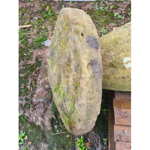 712 - A large weathered Staddle Stone, A/F, 3ft 7in H x 19in Diam