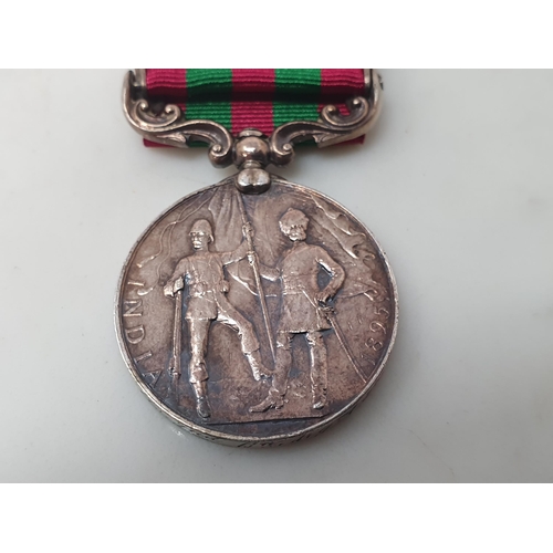 763 - India Medal (1895-1902) with 'Punjab Frontier 1897-98' Clasp engraved to 3151 Sergt. C. Stubbs, 2nd ... 