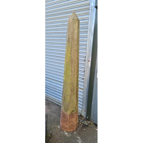 729 - An Obelisk, approx 5ft 6in