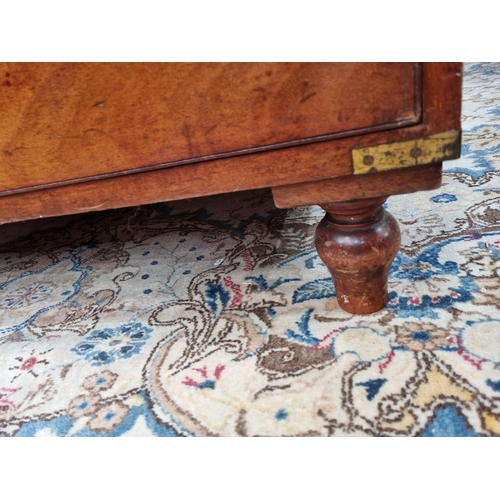 316 - A 19th Century mahogany Campaign Secretaire Chest by Hill & Millard, 2 Duncarron Street, Trafalgar S... 