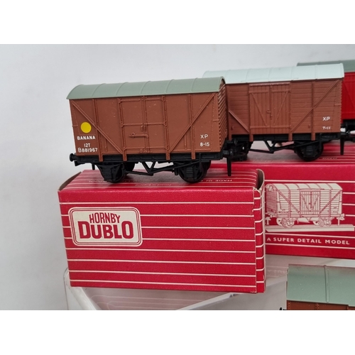 1033 - Eight boxed Hornby Dublo 2-rail Wagons including 4320 W.R. Refrigerator Van, 4305 W.R. Passenger Fru... 