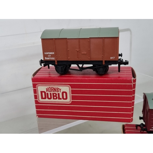 1033 - Eight boxed Hornby Dublo 2-rail Wagons including 4320 W.R. Refrigerator Van, 4305 W.R. Passenger Fru... 