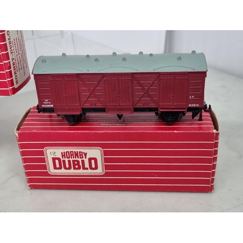 1033 - Eight boxed Hornby Dublo 2-rail Wagons including 4320 W.R. Refrigerator Van, 4305 W.R. Passenger Fru... 