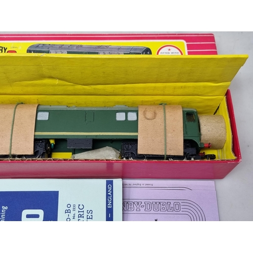 1035 - A boxed and strung Hornby Dublo 2233 Co-Bo diesel Locomotive, unused and strung from new, box in sup... 