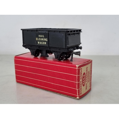 1037 - A boxed Hornby Dublo 4654 Track Cleaning Wagon, Nr M, wheels show little signs of use, comes with tw... 