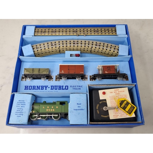 1054 - A boxed Hornby Dublo EDG7 LNER Tank Goods Set, this is a superb example showing no signs of use to t... 