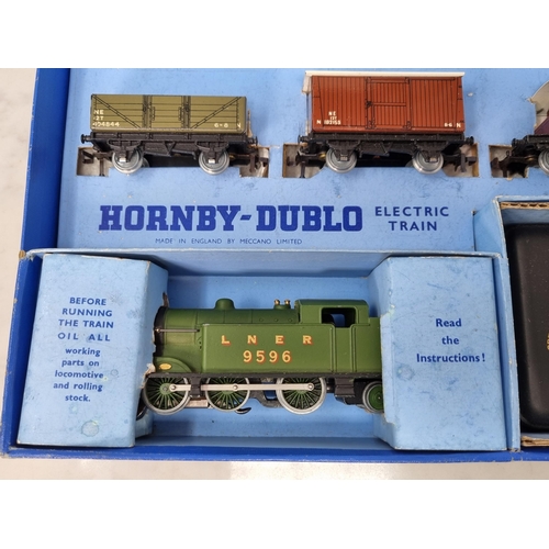 1054 - A boxed Hornby Dublo EDG7 LNER Tank Goods Set, this is a superb example showing no signs of use to t... 