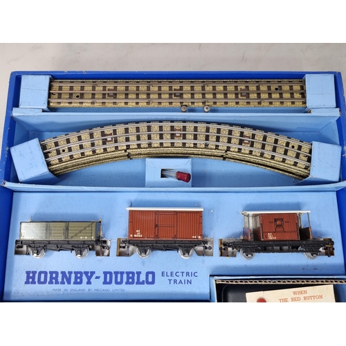 1054 - A boxed Hornby Dublo EDG7 LNER Tank Goods Set, this is a superb example showing no signs of use to t... 