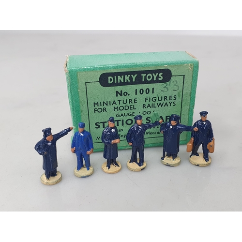 1065 - A boxed Hornby Dublo Set of 1001 Station Staff and 1003 Passengers, M, boxes superb