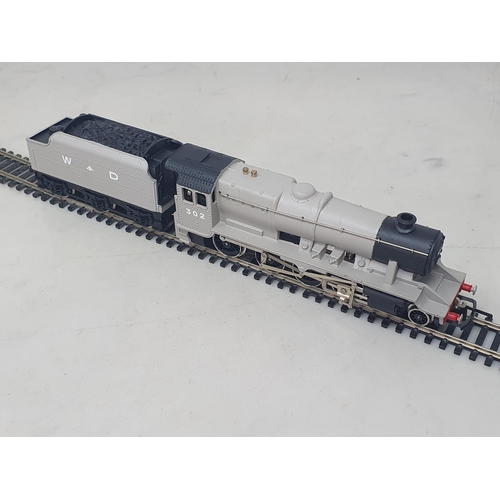 1077 - A boxed Wrenn W2281 2-8-0 8F in War Department grey livery, M, box Nr perfect, one slight mark on to... 