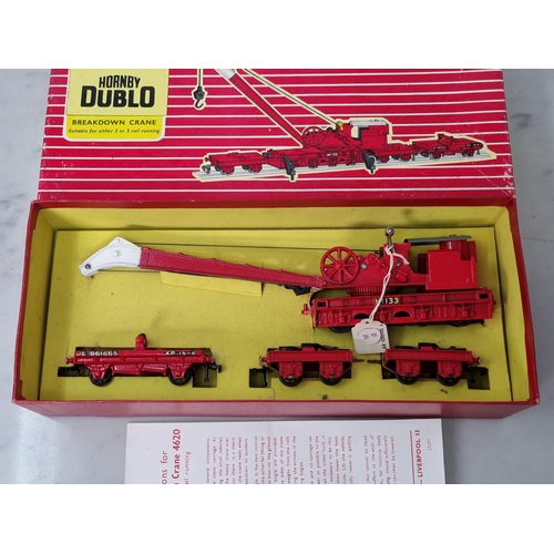 1085 - A boxed Hornby Dublo Export 4820 gloss Breakdown Crane, unused, Nr M, minute marks to roof, box Ex p... 