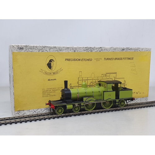 1181 - A Falcon Brass kit built 4mm L.S.W.R. Adams 4-4-2T Locomotive Running No.56 in early livery. Built a... 