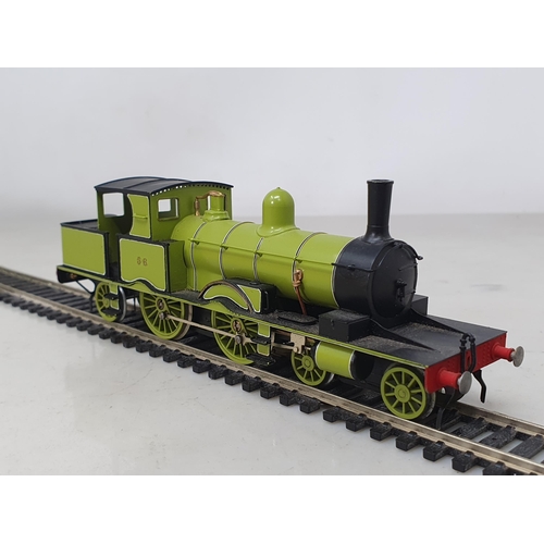 1181 - A Falcon Brass kit built 4mm L.S.W.R. Adams 4-4-2T Locomotive Running No.56 in early livery. Built a... 