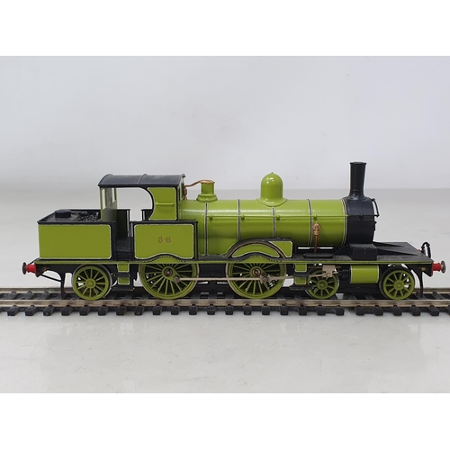 1181 - A Falcon Brass kit built 4mm L.S.W.R. Adams 4-4-2T Locomotive Running No.56 in early livery. Built a... 