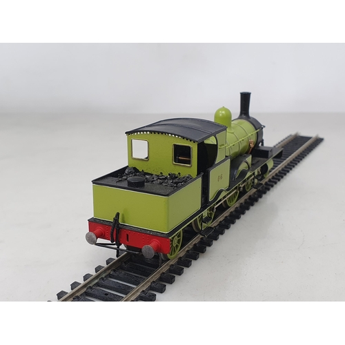 1181 - A Falcon Brass kit built 4mm L.S.W.R. Adams 4-4-2T Locomotive Running No.56 in early livery. Built a... 