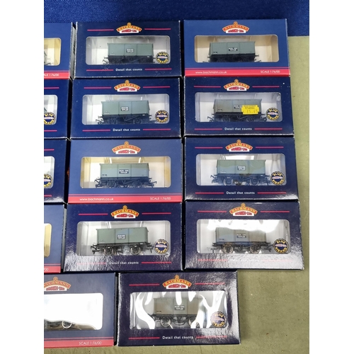 1261 - Fourteen boxed Bachmann 00 gauge 27 Ton Steel Tippler Wagons 'Iron Ore Tippler', Nr M, boxes Ex plus