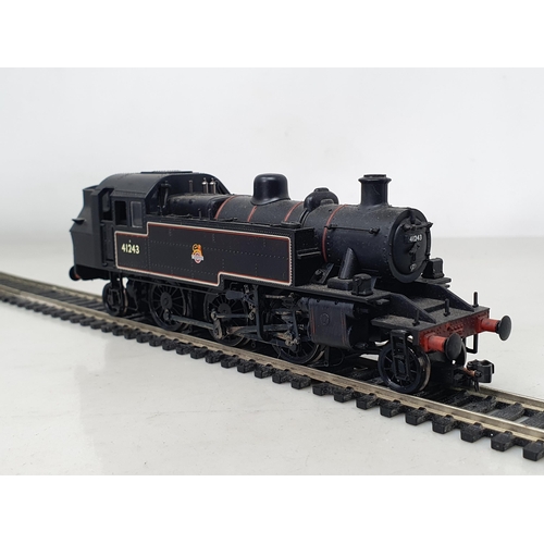 1266 - A boxed Bachmann 00 gauge Ivatt Class 2MT 2-6-2T Running No.41243 in BR lined black early crest live... 