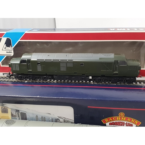 1272 - A boxed Bachmann 00 gauge Class 25/1 in BR green livery and a boxed Lima Class 37 in green livery, b... 