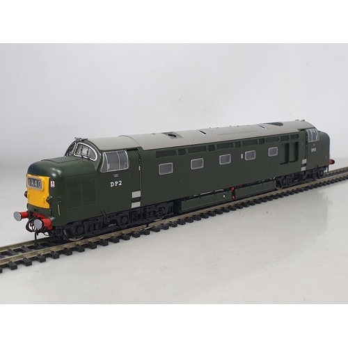 1276 - A boxed Heljan 00 gauge English Electric DP2 Prototype diesel Locomotive in early BR green livery, l... 