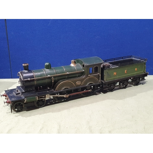 1289 - A well engineered 1/2in scale live steam Smith Compound 4-4-0 Locomotive and Tender in North Eastern... 