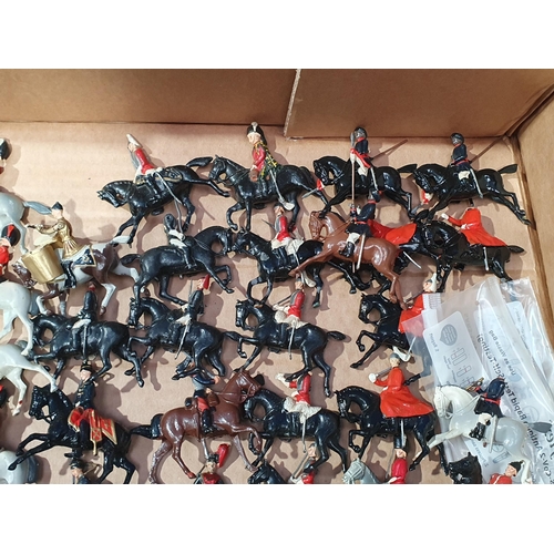 1520 - A tray of Britains Cavalry including Lancers, some A/F