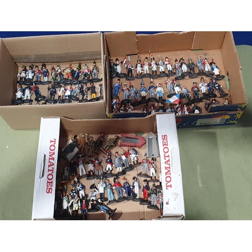 1524 - Three boxes of unboxed Del Prado Infantry Figures