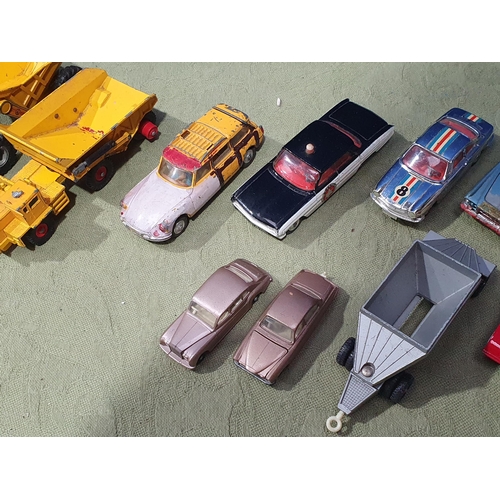 1531 - A collection of unboxed Diecast Models including Corgi Toys Oldsmobile Super 88, Simca 1000, Lesney ... 