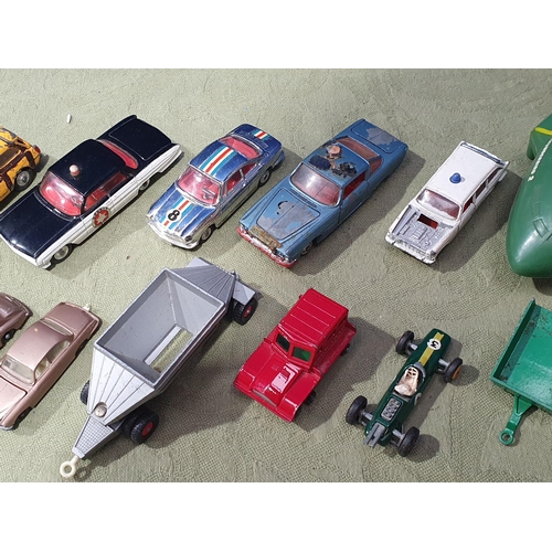 1531 - A collection of unboxed Diecast Models including Corgi Toys Oldsmobile Super 88, Simca 1000, Lesney ... 