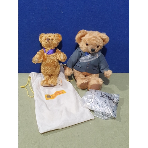 1534 - A Steiff Golden Jubilee limited edition mohair Teddy Bear in bag and a Merrythought 'Churchill' Tedd... 