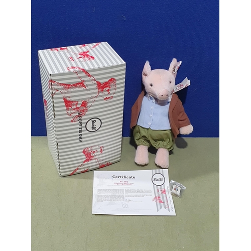 1535 - A boxed Steiff Pigling Bland, unopened with certificate