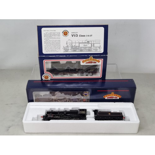 1260 - A boxed Bachmann 00 gauge Ivatt Class 4 2-4-0 Locomotive in early emblem BR livery, DCC ready; and a... 