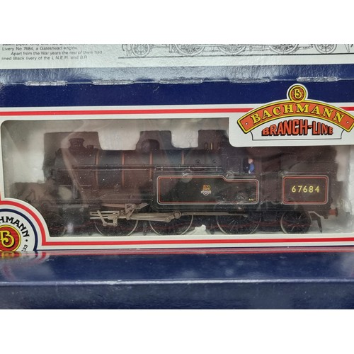 1260 - A boxed Bachmann 00 gauge Ivatt Class 4 2-4-0 Locomotive in early emblem BR livery, DCC ready; and a... 