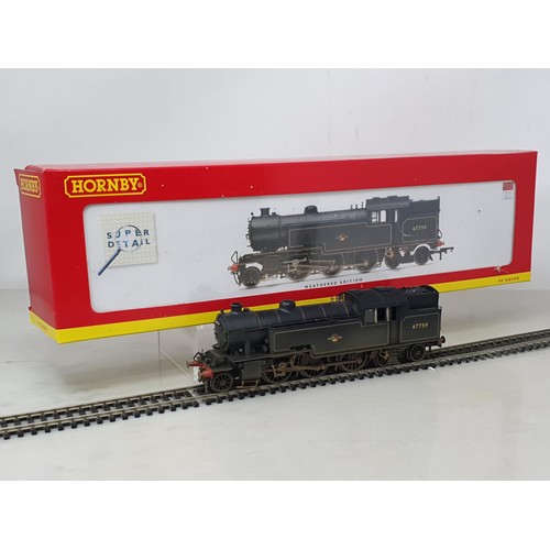 1269 - A boxed Hornby 00 gauge R3007X BR Thompson L1 Class 2-6-4T Running No.1 67750 with factory weatherin... 