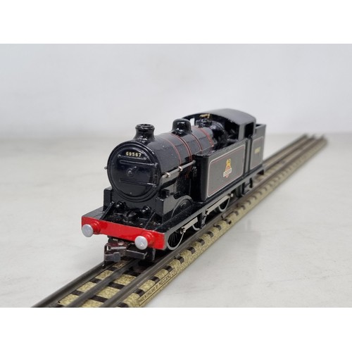 1097 - A boxed Hornby Dublo EDL17 gloss 0-6-2T, M, showing no signs of use to pick-ups or armature. Box in ... 