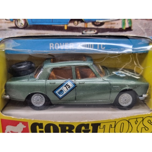 1545 - A boxed Corgi Toys No.275 grey Rover 2000TC, G, box VG (slight crack to cellophane)