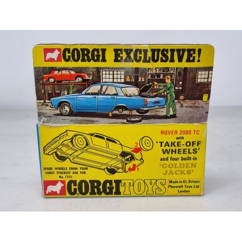 1545 - A boxed Corgi Toys No.275 grey Rover 2000TC, G, box VG (slight crack to cellophane)