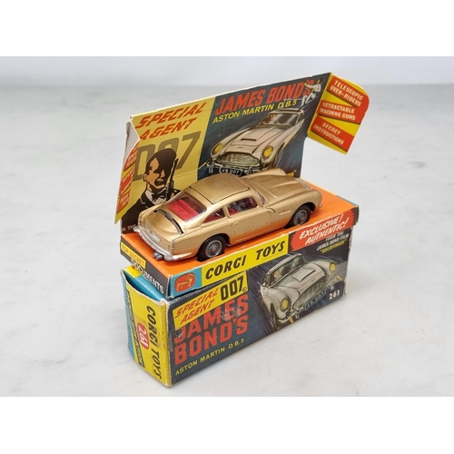 1552 - A boxed Corgi Toys No.261 James Bond Aston Martin DB5 with instructions, Ex, box VF-ex with insert (... 