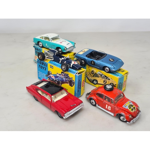 1559 - Three boxed Corgi Toys including No.156 Cooper Maserati F1, No.309 Aston Martin Competition Models a... 