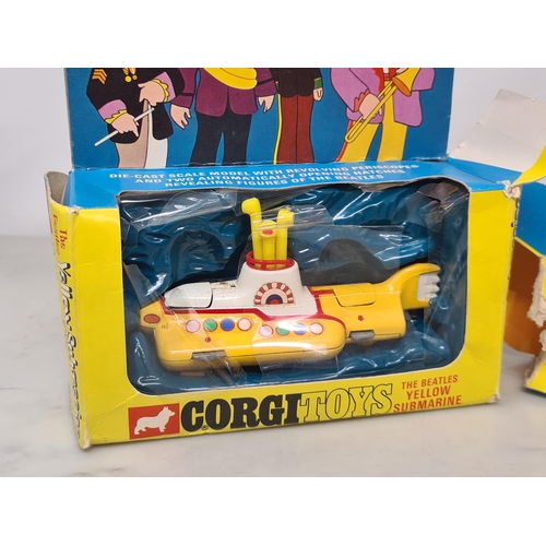 1561 - A boxed Corgi Toys No.803 The Beetles Yellow Submarine, a part Gift Set No.7 Daktari and a Gift Set ... 