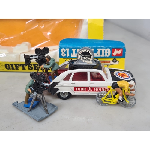 1561 - A boxed Corgi Toys No.803 The Beetles Yellow Submarine, a part Gift Set No.7 Daktari and a Gift Set ... 